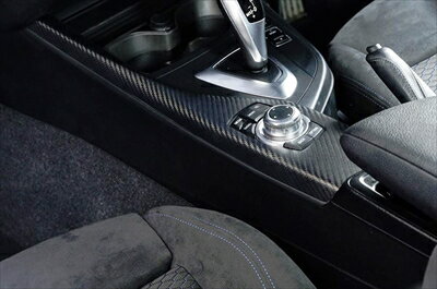 BMW 2シリーズ F22/F23 カーボンセンターコンソールパネル 綾織ブラックカーボン(マット塗装)