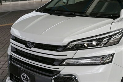 ヴェルファイア 30系 ZA/Z KUHL PREMIUM 30V-RS レーシングボンネット 塗装済 FRP製 ハイグレードタイプ 取付込