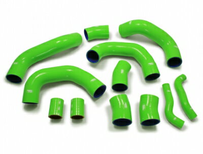 GT-R R35 ターボホースキット+ホースバンドキットセット 標準カラー：グリーン