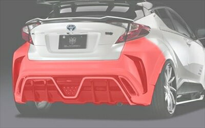 C-HR 前期 ZYX10/NGX50 リアバンパー LED有 塗分け塗装/ホワイトパールクリスタルシャイン(070)+ブラック 取付込