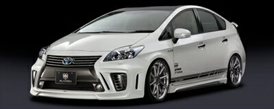 プリウス ZVW30 後期 GLANZEN FRONT BUMPER Ver2 塗装済 フロスティグリーンマイカ (781)