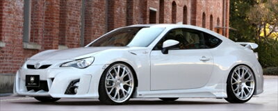 86 ZN6 GLANZEN エアロ3点セット LED無 塗装済 クリスタルブラックシリカ D4S 取付込