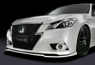 クラウンアスリート 210系 前期 フロントリップスポイラー Type-S 塗装済 ブラック (202)×シルバーメタ..