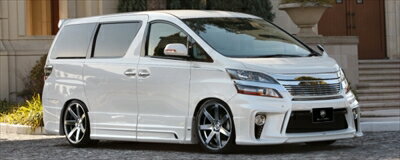 ヴェルファイア 20系 Z/ZR 後期 GLANZEN エアロ3点セット LED付/バックフォグ無 塗装済 取付込