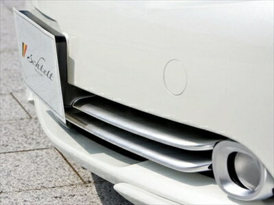エスティマ ACR50 ナンバーフレームエクステンション 塗装済 モデリスタ (ケンスタイルバージョン)用 カラー：ミディアムシルバーメタリック (1F8)