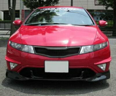 シビック FN2 TYPE-R EURO フロントハーフスポイラー カーボン製 クリア塗装済み