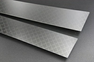 ノア 70系 ステンレスピラー 6P モノグラムチェックライン 鏡面 取付込