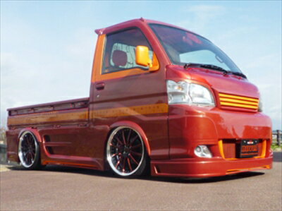 ハイゼットトラック S201P後期 NOVEL 4点セット F/S/R＋グリル サイドステップのみダクト加工(左右4個所)