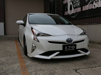 プリウス 50系 前期 フロントリップスポイラー Ver2 メーカー単色塗装済 エモーショナルレッド/3T7