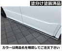 ヴォクシー 80系 ZS JOULE サイドフラップ FRP製 塗分け塗装済 ブラック (202)×マットブラック 取付込