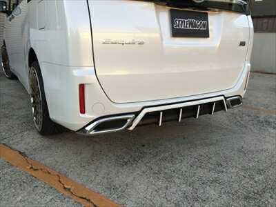 エスクァイア/ハイブリッド ZRR80/85G ZWR80G リアアンダーガーニッシュ ABS製 塗装済 ホワイトパールクリスタルシャイン (070) 取付込