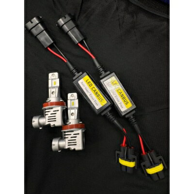 JEEP コンパス専用LEDヘッドライトバルブ H9/H11 6500k キャンセラー付属