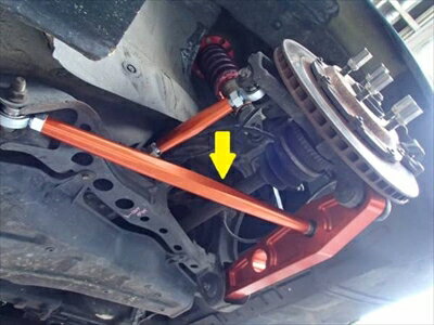 RX-7 FD3S トーコンロアーリンク 左右2本セット（オレンジ6角タイプ） 2ピース構造