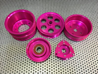 RX-7 FD3S プーリー5点セット ピンク
