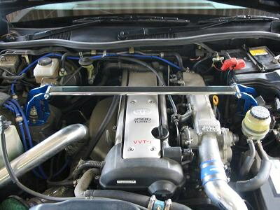 スカイラインクーペ R32 オーバルシャフトタワーバー　フロント