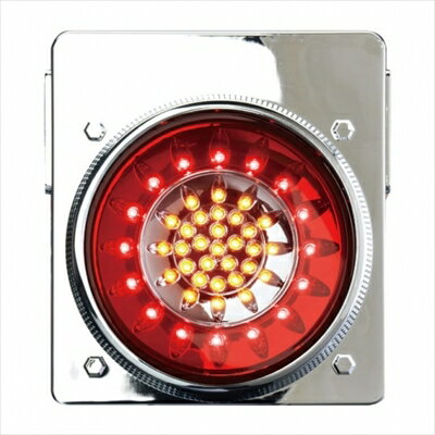 花魁 JAPAN 46 FULL LED Premium Quality TAIL LAMP for TRUCK レッドクリア ブレーキ/スモール＆ウイ..