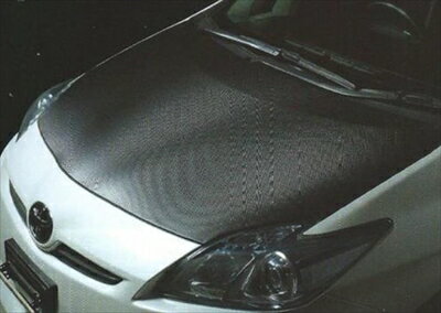 ｢長納期2-3ヶ月｣ プリウス ZVW30 カーボンルック ボンネットマスク