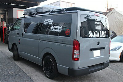 200 ハイエース ルーフキャリア 後用 持ち手左右あり 標準サフェーサー仕上げ