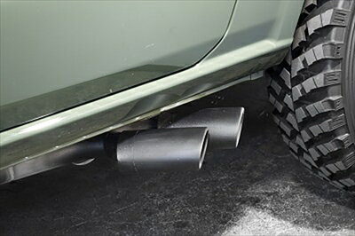 JB64W ジムニー サイド出しマフラー ポリッシュ仕上げ