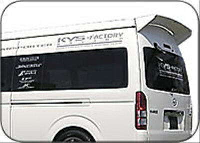 ハイエース 200系 ワイドボディ リアウイング 塗装済み