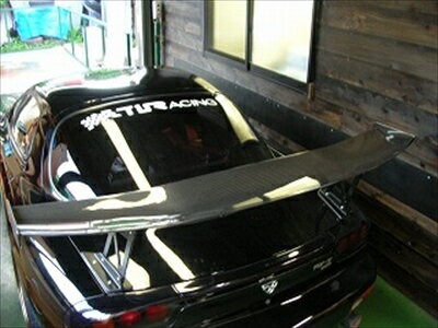RX-7 FD3S TiRacingオリジナル GTウィング ウェットカーボン 車検非対応（幅1700mm 高275mm） ｢長納期商品｣ 取付込