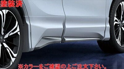 ハリアー/ハイブリッド 80系 AVANT EMOTIONAL STYLE サイドスカート 塗装済み ホワイトパールクリスタルシャイン 取付込