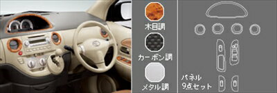 シエンタ NCP81/85 インストルメントパネルセット 木目調