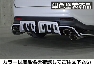 ハリアー 60系 後期 SV PREMIUM Edition リヤアンダーディフューザー FRP製 単色塗装済 シルバーメタリック(1F7)