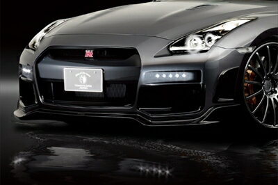 GT-R R35 前期 (2007/12-2010/11) WORLD PLATINUM FRONT STYLE KIT Ver.II スポットLEDあり 塗装済み