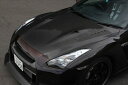 GT-R R35 スーパーカーボン ボンネット クリア塗装済み