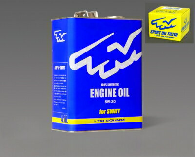 TM-SQUARE エンジンオイル for SWIFT 4.0L ＋オイルフィルターSET