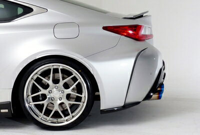 LEXUS RC F 前期 USC10 リアバンパー サイドディフューザー メーカー塗装品 8X1 ヒートブルーコントラ..