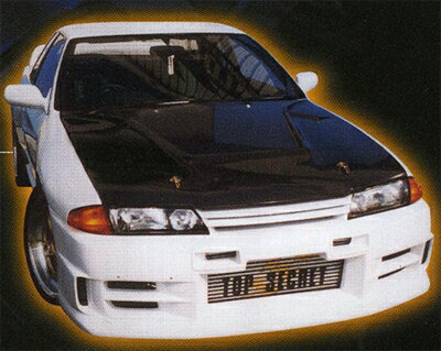 スカイライン GT-R BNR32 ボンネット(FRP) 塗装取付込