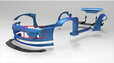 シルビア S15 ロケットバニー フロントバンパー用デイライト 取付込