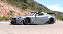 GT-R R35 ロケットバニー フロントリップ UP カーボン クリア塗装済み