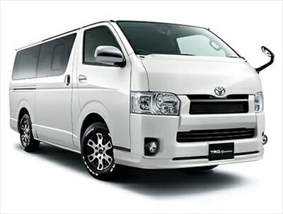 ハイエース 200系 4型(2013.11〜) 標準ボディ TRD フロントフードエクステンション ホワイトパール(070)塗装済