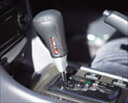 カローラアクシオ E160系 TRD シフトノブ 本革巻ブラックステッチ ゲート式AT用（CVT車）