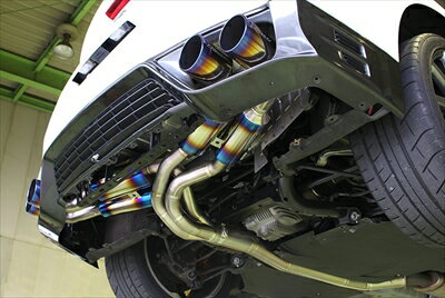 GT-R R35 GReddy スーパーストリートチタンマフラー 取付込