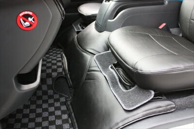 ハイエース 200系 1-4型 ワイドボディ S-GL フロント+リアデッキカバーセット ブルーステッチ