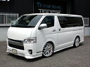 ハイエース 200系 4型 標準ボディ 両面スライドドア車 TPD エアロ3点セット 塗装済 シルバートーニング (2JN) 取付込(2)