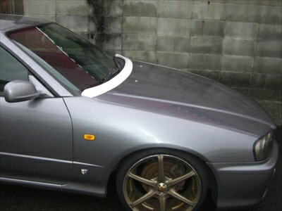 スカイライン GT-R R34 ボンネットスポイラー FRP 塗装済み
