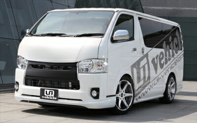 ハイエース 200系 4型 標準ボディ用 Forbito フロントリップスポイラー FRP製 本体のみ 塗装済 ホワイト (058)