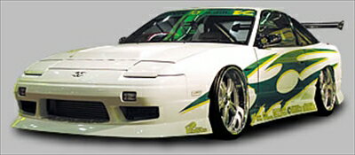 180SX Type4 フロントバンパースポイラー V System 塗装取付込