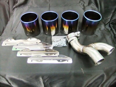 プリウス ZVW30 4本出しマフラーカッター ステンレス製 取付込