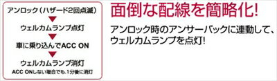 ビーゴ J200E/J210E (H18/1〜) ジュエル LEDドアミラーウインカー専用 ウェルカムランプ簡単配線キット タイプA
