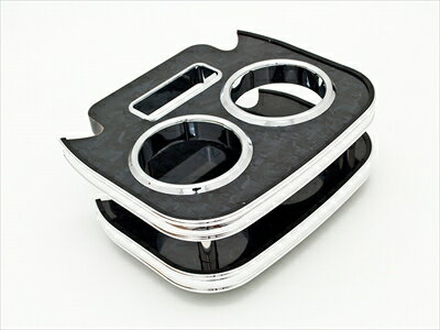 ハイエース 200系 ISB フロントセンターカップホルダー ブラックウッド