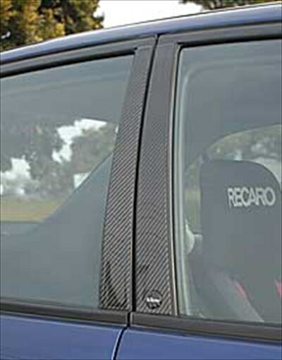 ランサーエボ VII カーボンピラーガーニッシュ（左右set/4pcs） 取付込