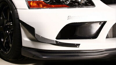 ランエボ 9 MR 09Version カナード シングル カーボン製 クリア塗装済み