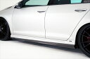 VW GOLF 7 GTI Solid Joker サイドアンダースカート 12K カーボン 塗装済み(2)