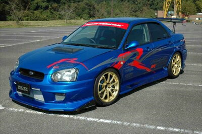 【納期5ヵ月前後】インプレッサ GD アプライド：E GTボンネット FRP製 塗装取付込